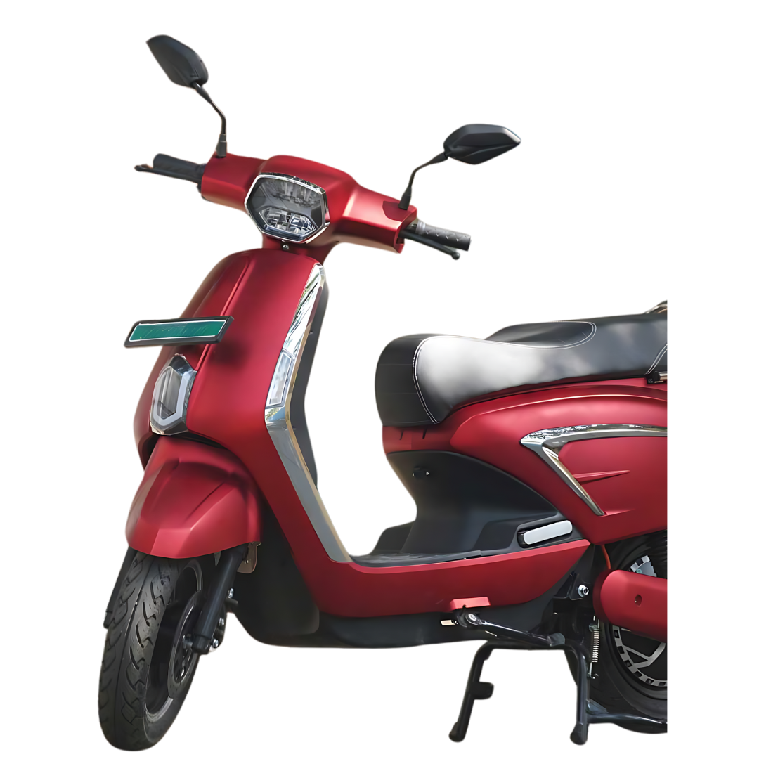Rapiid Pulse electric scooter, close-up of front
