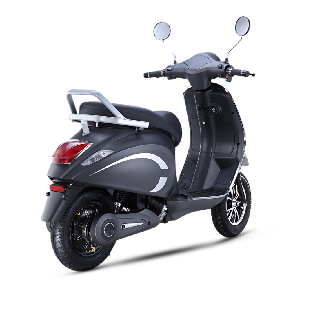 Rapiid Streak electric scooter, rear three-quarter view